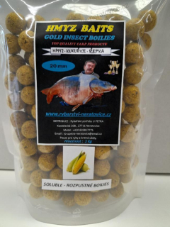 Soluble - rozpustné boilie - Hmyz/Kukuřice/Řepka - 20mm - 1kg